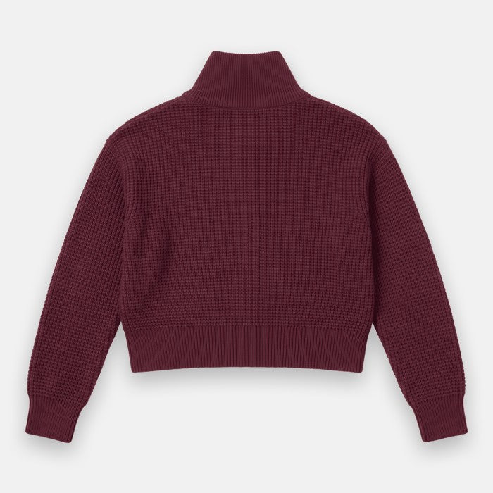 Veste Nina zippée en maille gaufrée